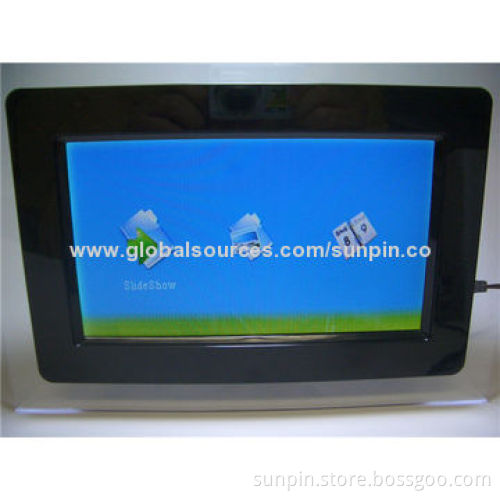 7-inch Single Function Digital Photo Frame with Resolution 480*234, Acrylic Shell